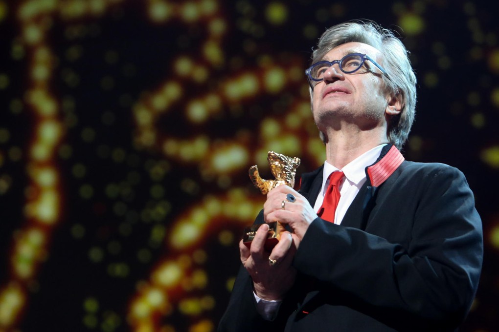 Wenders with his honorary Golden Bear in Berlin last month. Photo: Xinhua