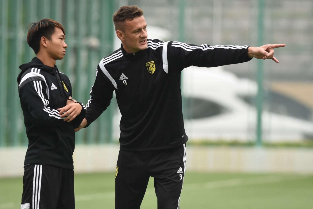 Sun Pegasus' Admir Rascic and Chan Kwong-bun at training. Photo: SCMP Pictures