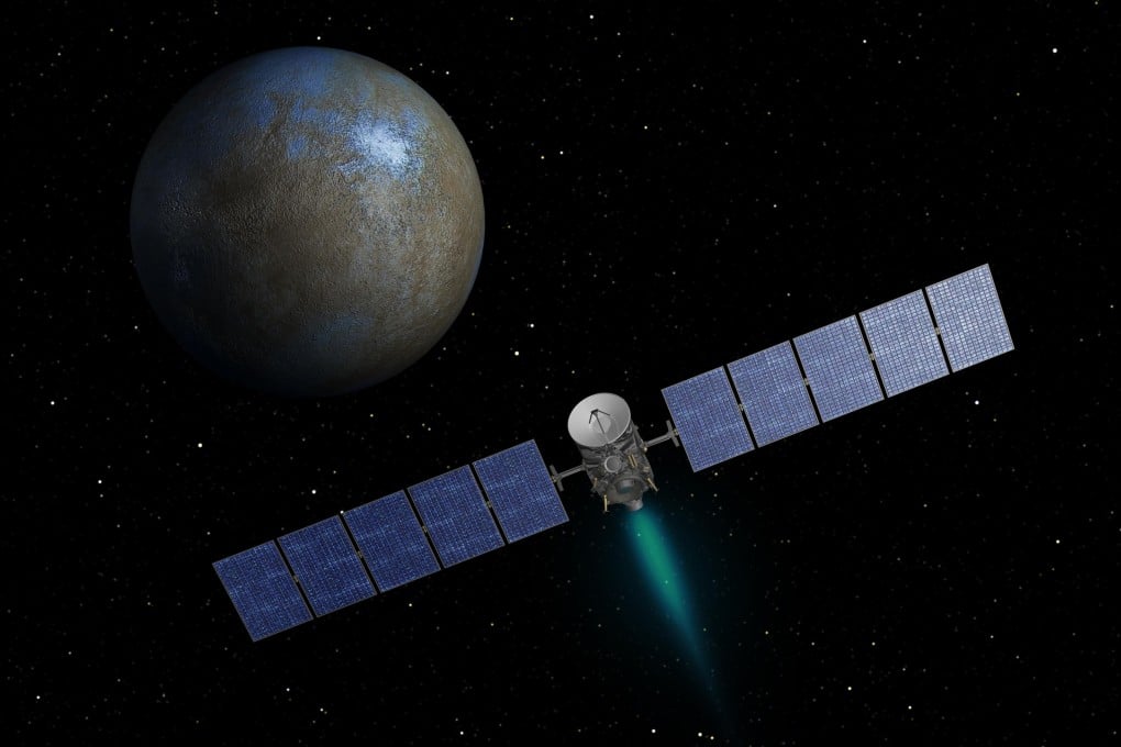 Nasa's Dawn space probe is now circling Ceres, a dwarf planet that has a mysterious pair of bright spots. Photo: Reuters