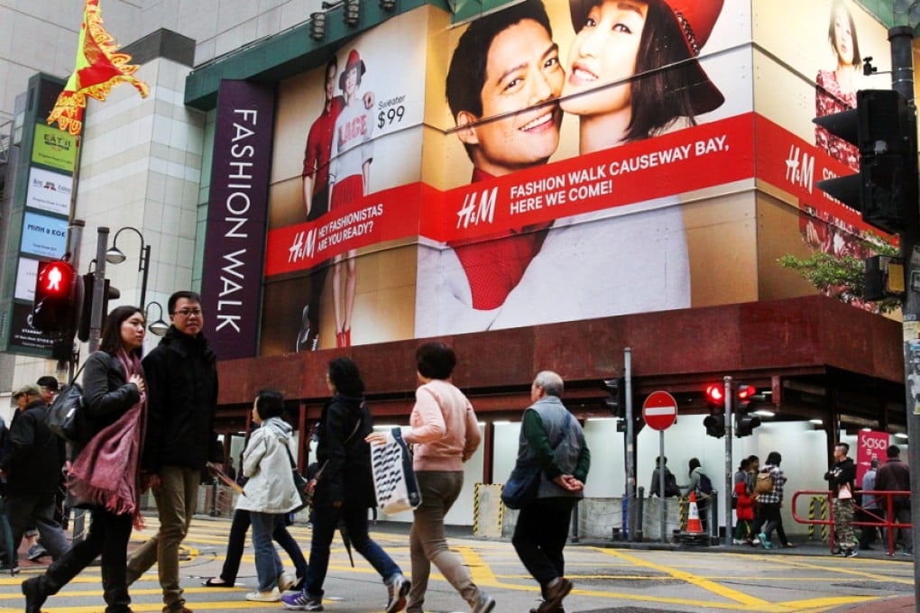 Hang Lung Properties' Fashion Walk complex is undergoing a HK$300 million facelift that is expected to finish by December. Photo: May Tse