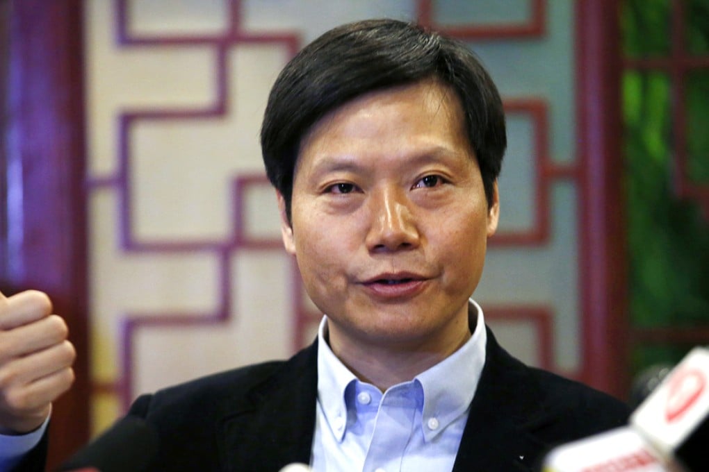 Lei Jun, founder and chief executive officer of China's mobile company Xiaomi, at a news conference in Beijing. Photo: Reuters