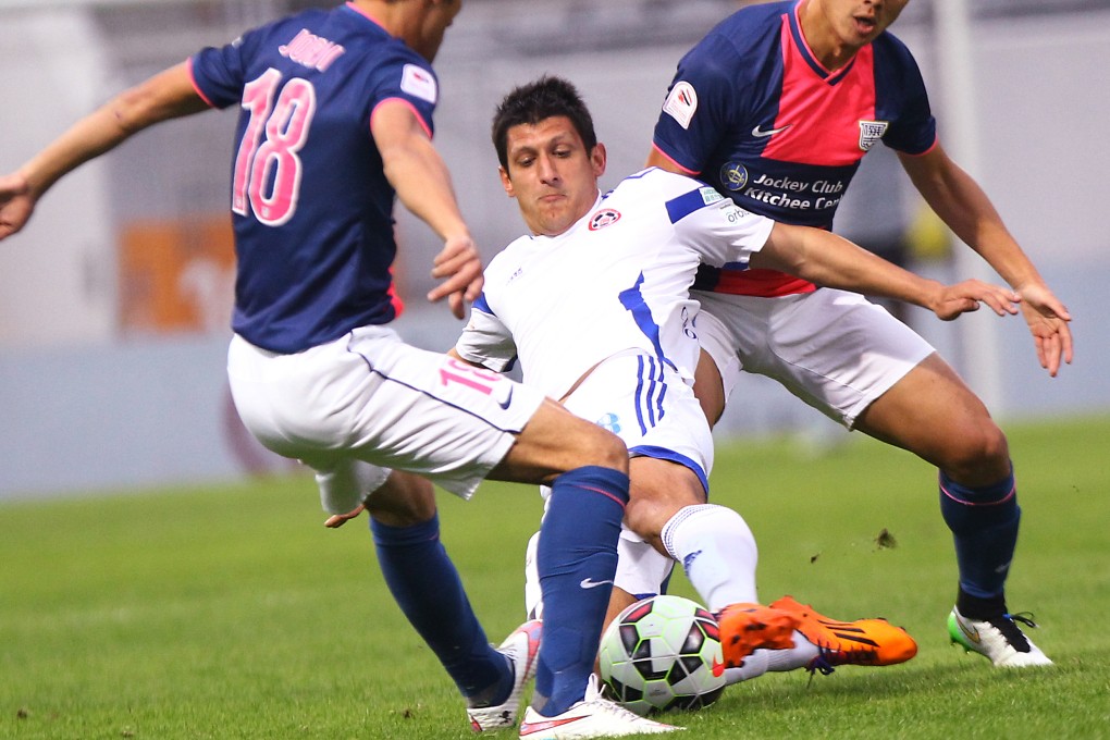 Jorge Tarres put Kitchee ahead in the first half. Photo: Dickson Lee