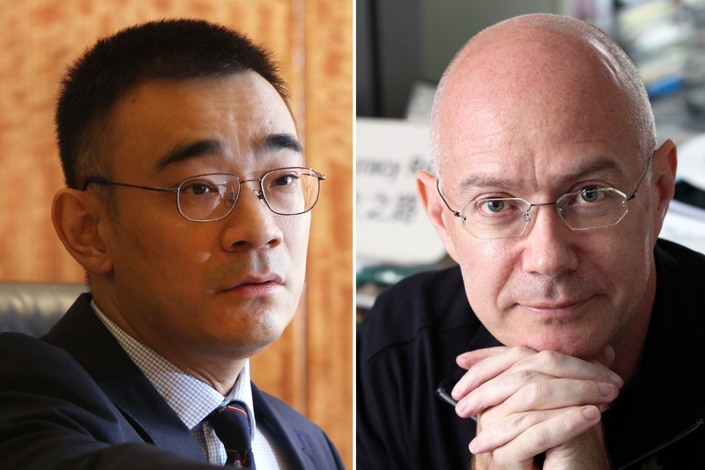 Law Society vice-president Thomas So Shiu-tsung (left)  denied there was any political consideration behind what was - or was not - stated in the submission; while Mark Daly, a human rights lawyer, said the submission is misleading to the public. Photos: David Wong, Dickson Lee
