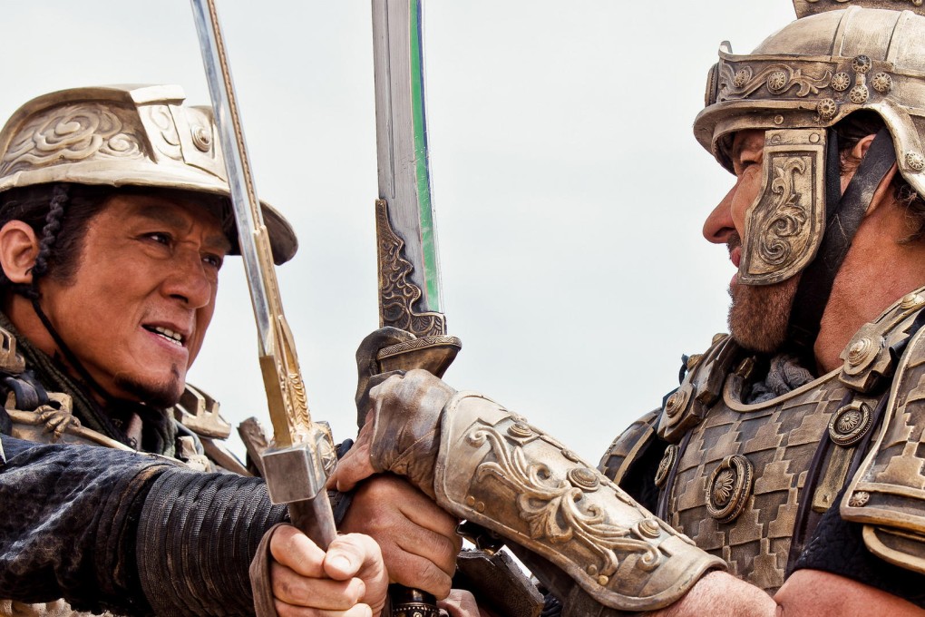 Jackie Chan and John Cusack cross swords in Dragon Blade.