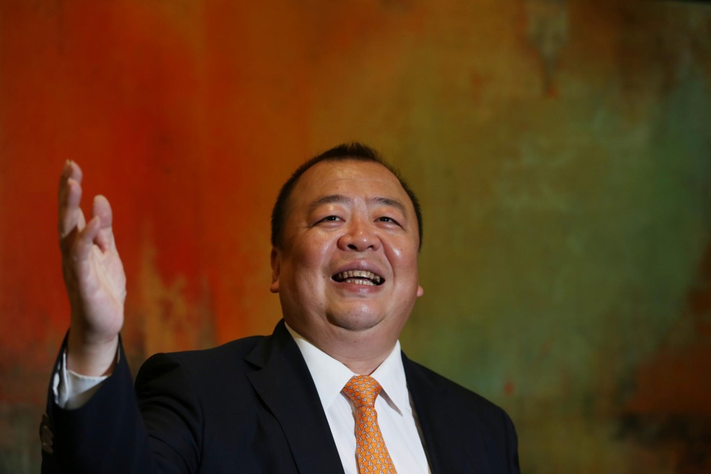 Pan Jun, the chairman of Colour Life Services Group, says his company wants to expand into Hong Kong but is not in a rush. Photo: Nora Tam