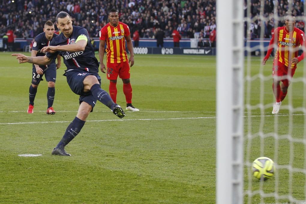 PSG's Swedish striker Zlatan Ibrahimovic marked his return to the team with a goal against Lens at the weekend. Photo: AP