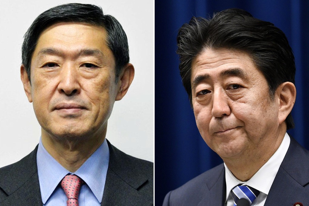 Shinichi Kitaoka is president of Japan's International University. He wants Prime Minister Shinzo Abe to admit Japan invaded other nations in East Asia during World War II. Photos: SCMP, EPA