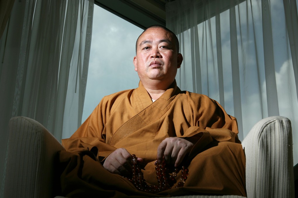 Shi Yongxin, abbot of China's Shaolin Temple,was dubbed the 'CEO monk' after being accused of running the temple like a business. Photo: Ricky Chung