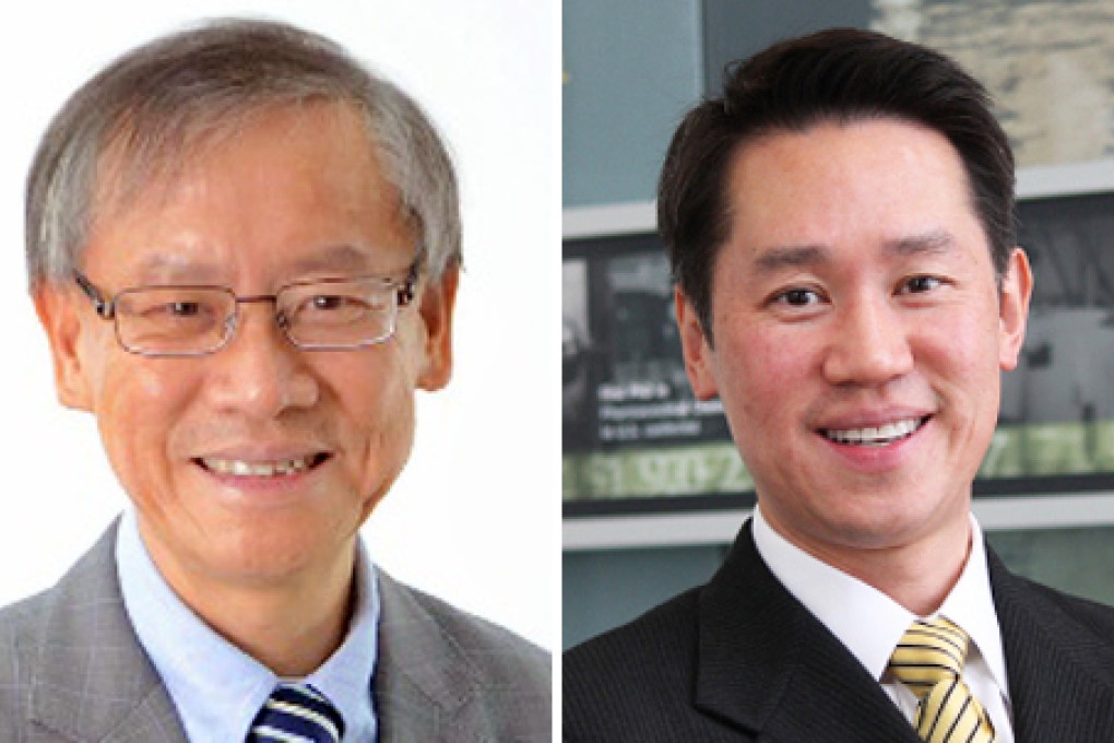Professor Andy Hor (left) and Professor John Kao