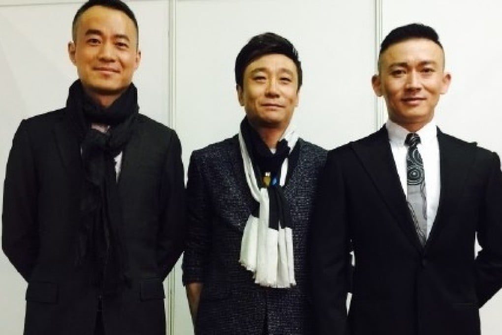 Qiu Qiming, Gao Feng, Nie Yuan (left to right) recently appeared in the Chinese adaptation of Dancing With the Stars.