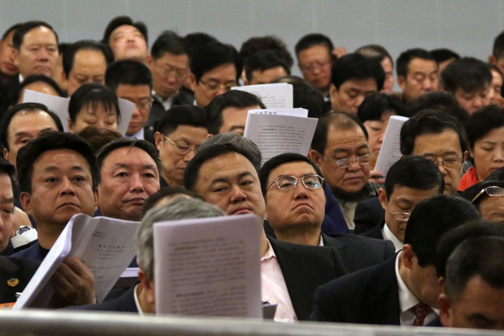 Delegates attending a session of the National People's Congress last week. The corruption crackdown was a major item on the agenda. Photo: Bloomberg