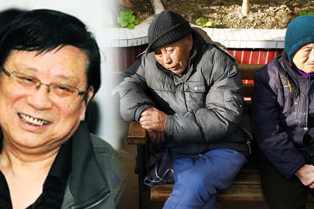 Residents warm themselves in the afternoon sun at a retirement home in Shanghai, China. Reseacher Tang Jun (left) says allowing more immigration into China will also help boost the nation's future workforce. Photos: SCMP Pictures, Bloomberg