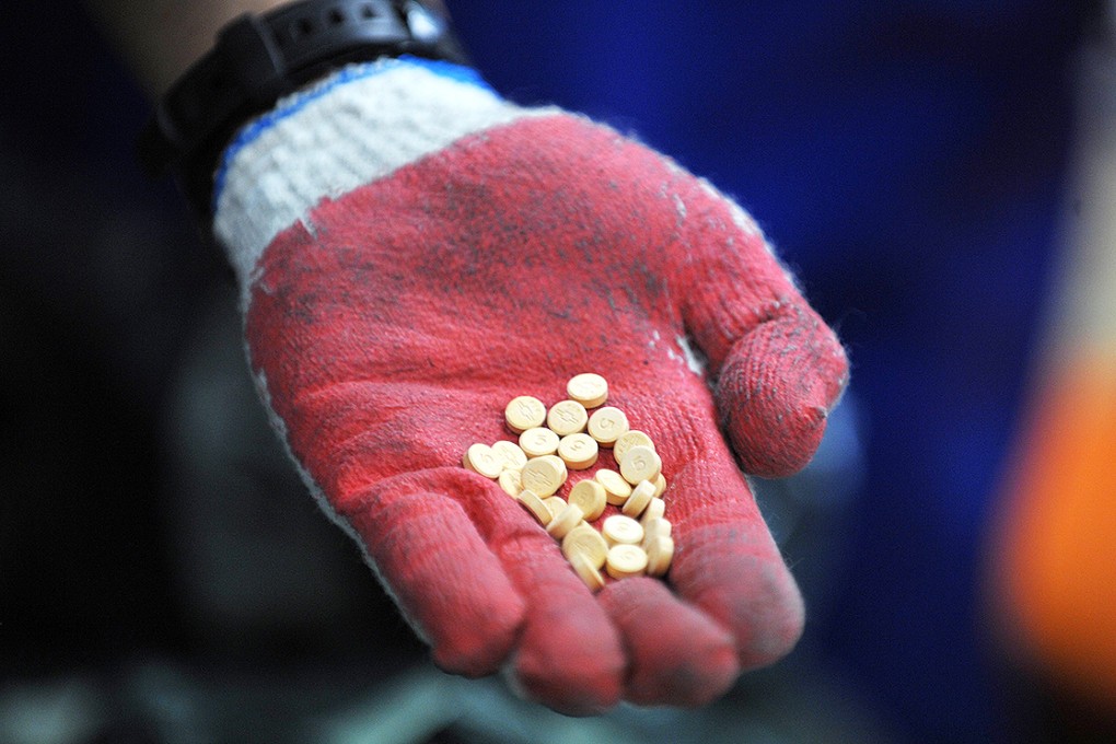 Erimin pills, which are derived from  benzodiazepine - one of the drugs legalised briefly in Ireland. Photo: AFP