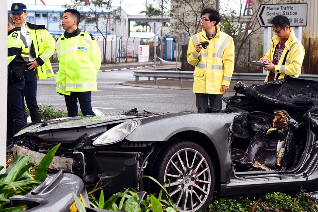 Two Cathay Pacific pilots were killed when their sports car careered off the road. Photo: SCMP Pictures