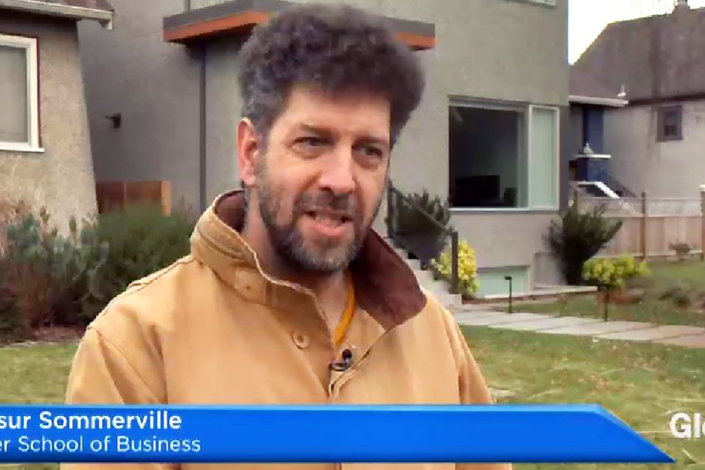 Tsur Somerville says worrying about the impact of Chinese money on Vancouver's housing market "seems to be this decade’s version of the ‘Yellow Peril’." Photo: Global TV