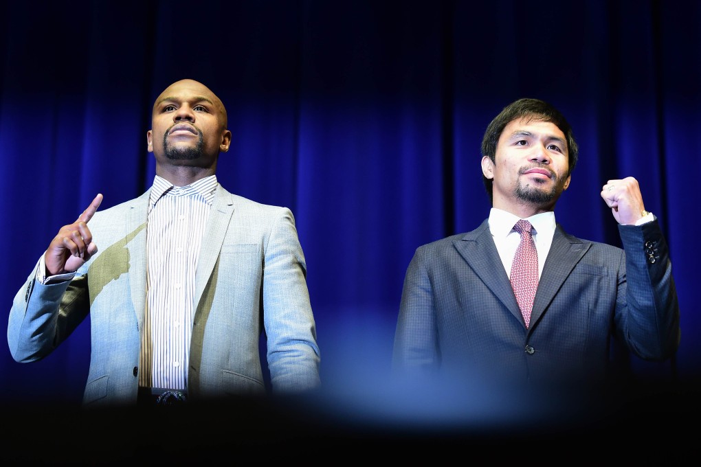 Floyd Mayweather and Manny Pacquiao. Photo: AFP