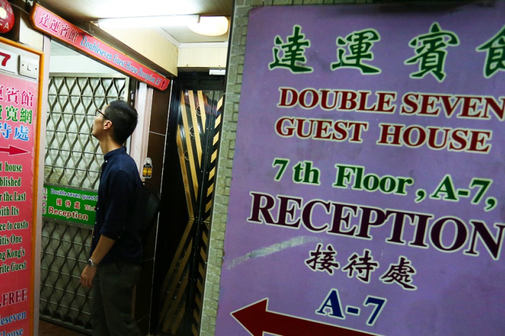 One of the guest houses at the Chungking Mansions in Tsim Sha Tsui. Photo: Nora Tam