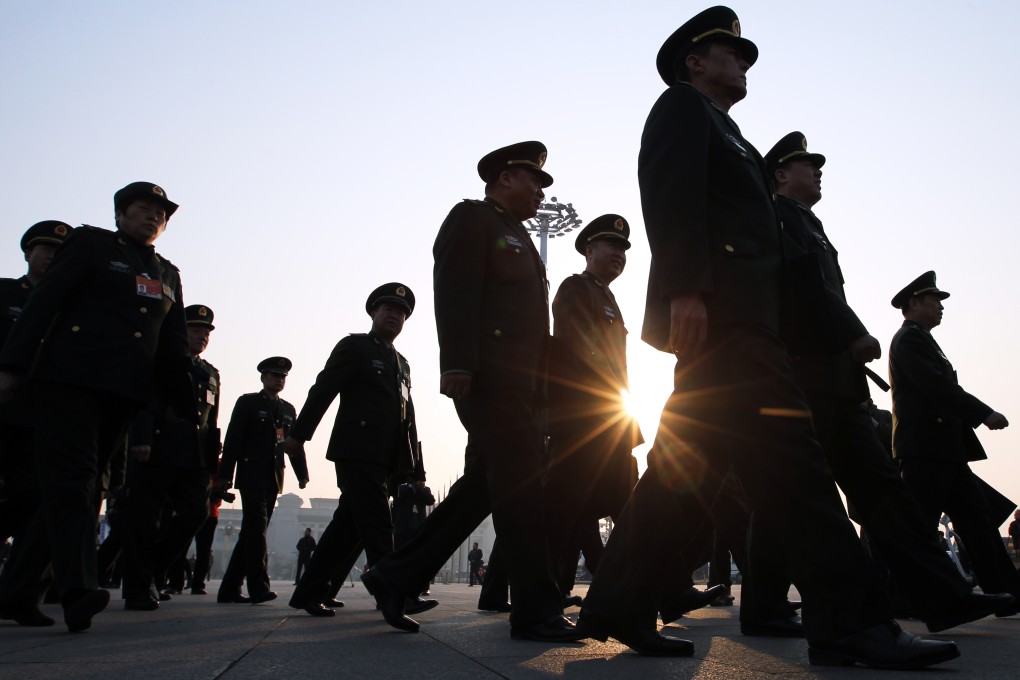 PLA delegates are breaking with the past to discuss corruption among the top brass. Photo: Simon Song