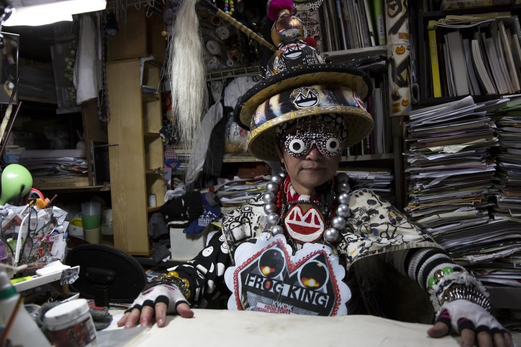 Artist Kwok Mang-ho is all dressed up for the part. Photo: Robin Fall