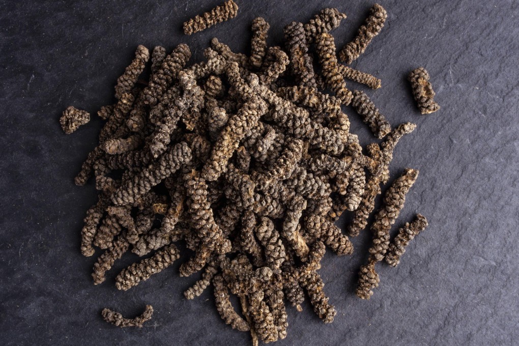 Long pepper - like black pepper, only hotter