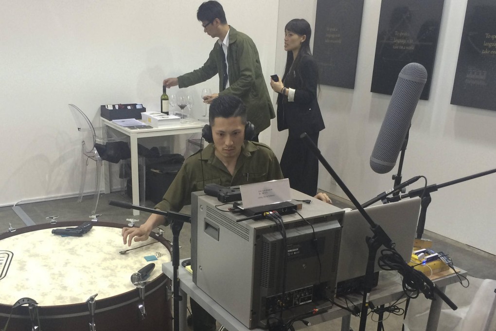 Hong Kong artist Samson Young presents his sound art project called Pastoral Music at the Art Basel event. Photo: Vivienne Chow
