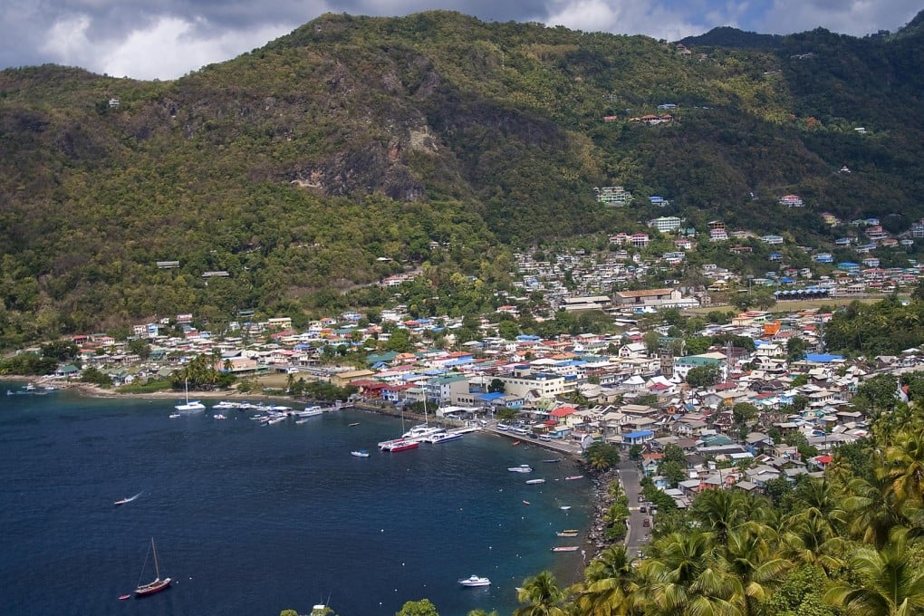 Soufrière, on St Lucia.