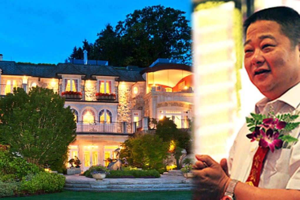 Chen Mailin with his new home on Drummond Drive, in Vancouver's exclusive waterfront neighbourhood of Point Grey. Photo: SCMP Picture