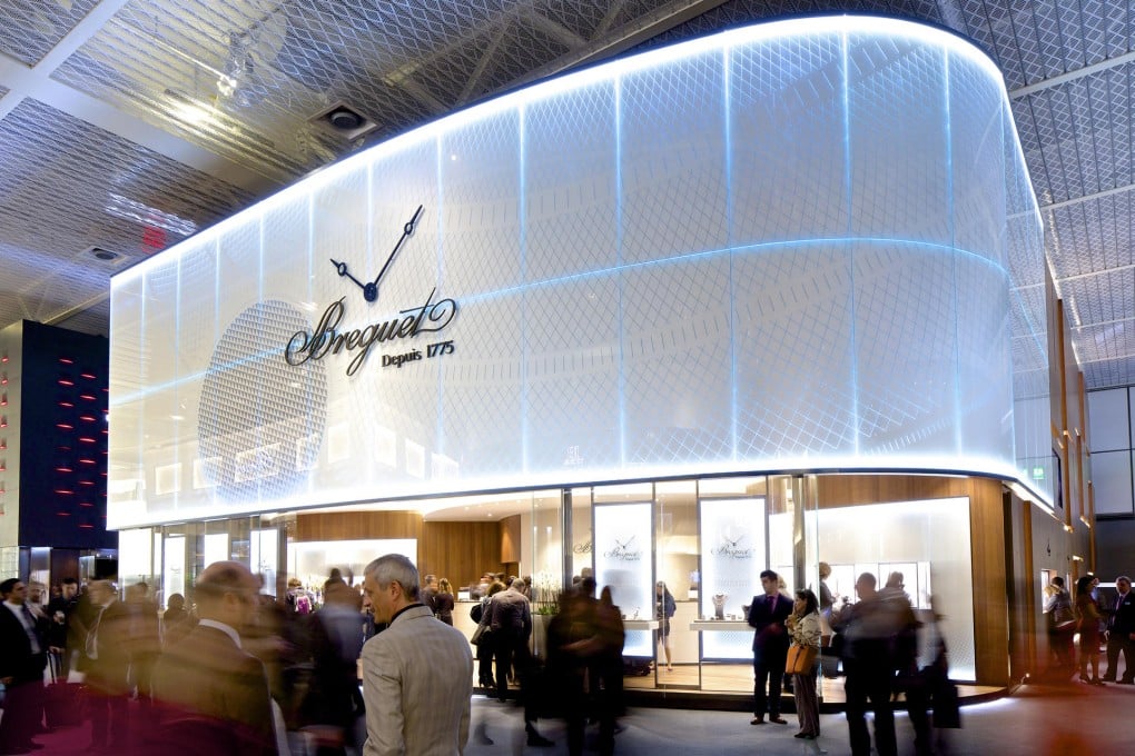 Breguet's booth at Baselworld 2015. Top brands spend vast amounts on their displays, making it more difficult for smaller brands to make an impression on the 150,000 visitors to the Swiss fair.