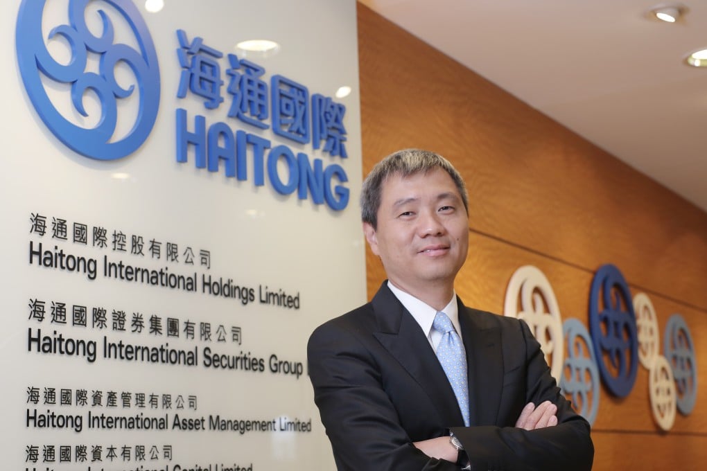 Haitong deputy chairman Lin Yong says some of the proceeds will be used for the Shenzhen-Hong Kong stock scheme. Photo: Paul Yeung