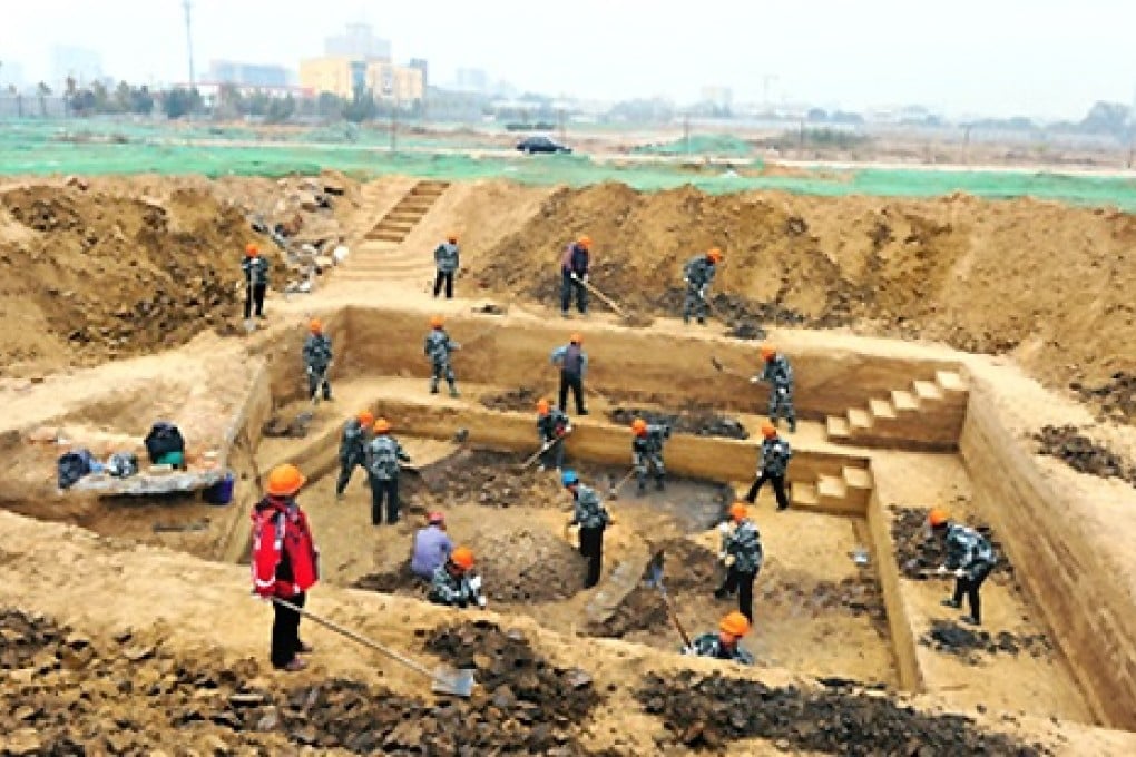 The tomb complex discovered in Beijing spans some 1,100 years. Photo: Beijing Administration of Cultural Heritage