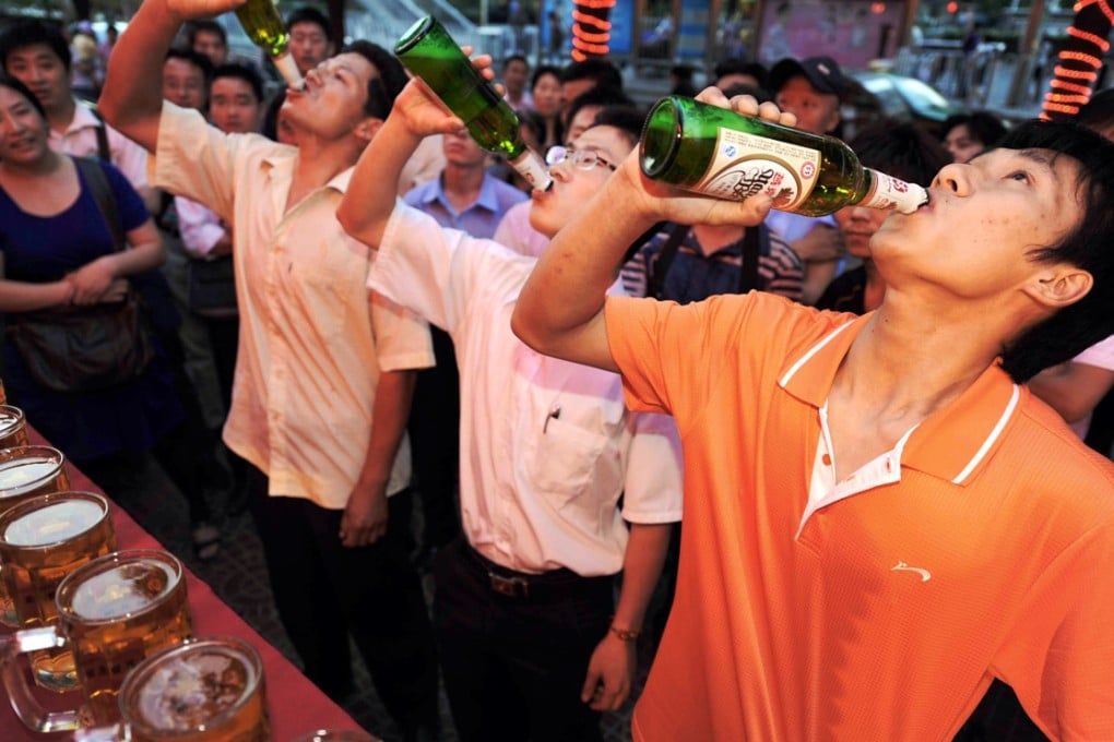 Overall, per capital alcohol consumption in the mainland has seen a striking increase from 2.5 litres in 1978 to 6.7 litres in 2010. Photo: AFP