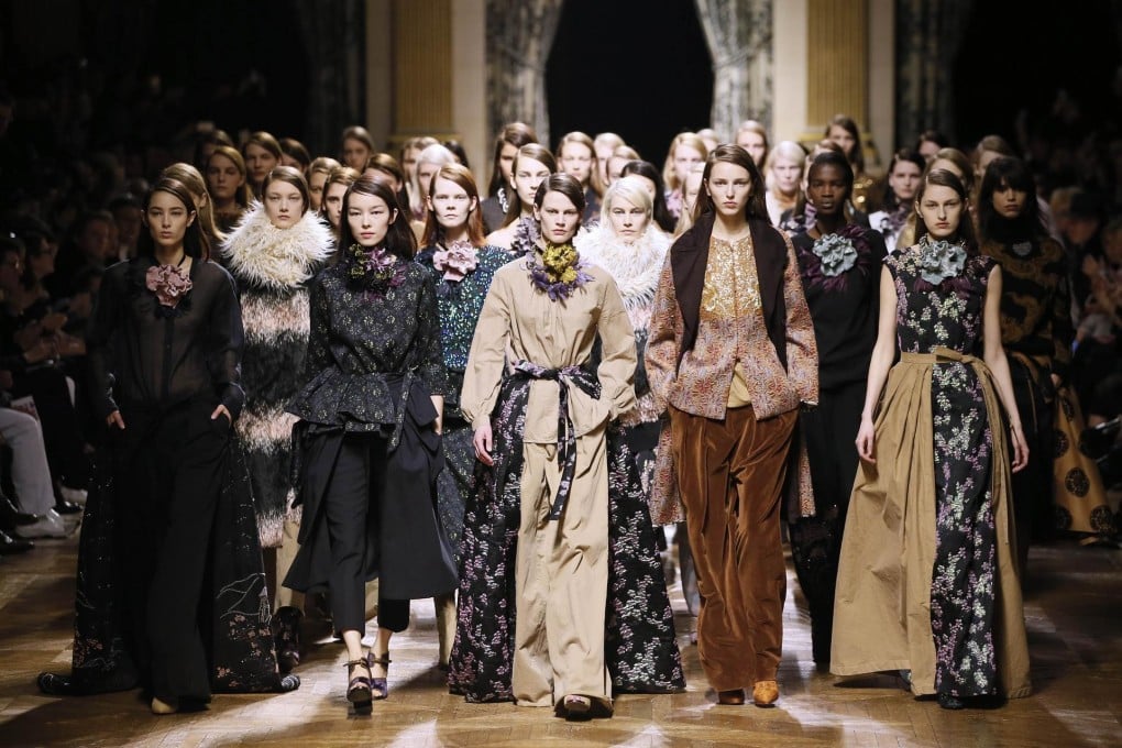Van Noten's runway show in Paris.