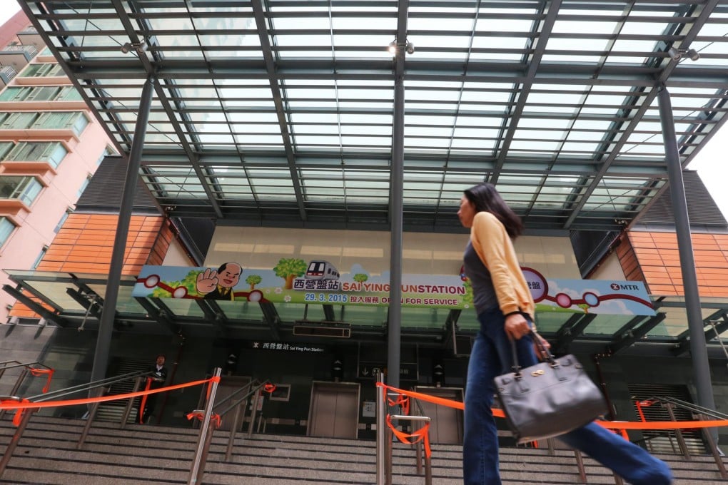 The Sai Ying Pun station is due to open this month, and developers have been getting ready to cash in. Photo: David Wong