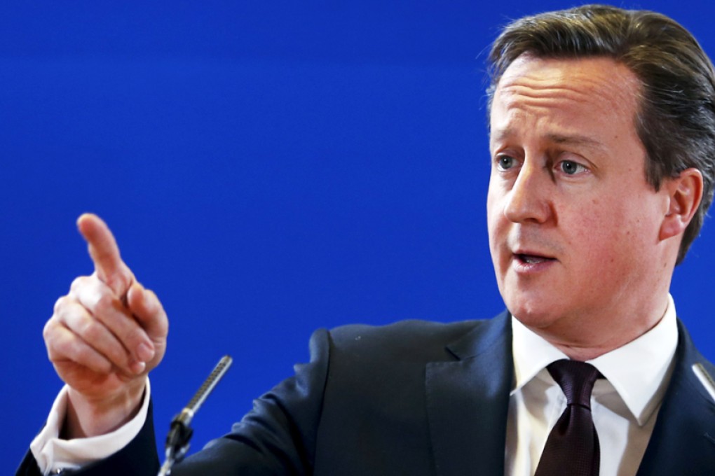 British Prime Minister David Cameron is seeking re-election on May 7. Photo: Reuters