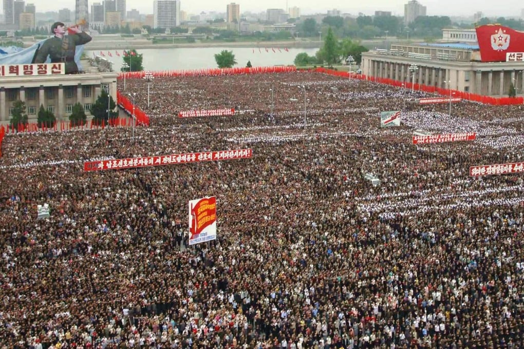 Pyongyang holds a rally in 2010 after the South accuses the North Korean navy of attacking the Cheonan ship with a torpedo. Photo: AP