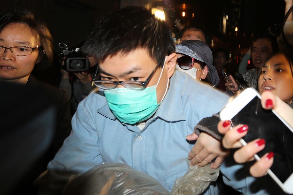 Tse Chun-kei was sentenced to one year in prison but as he had already served two years on remand he was released immediately. Photo: Felix Wong