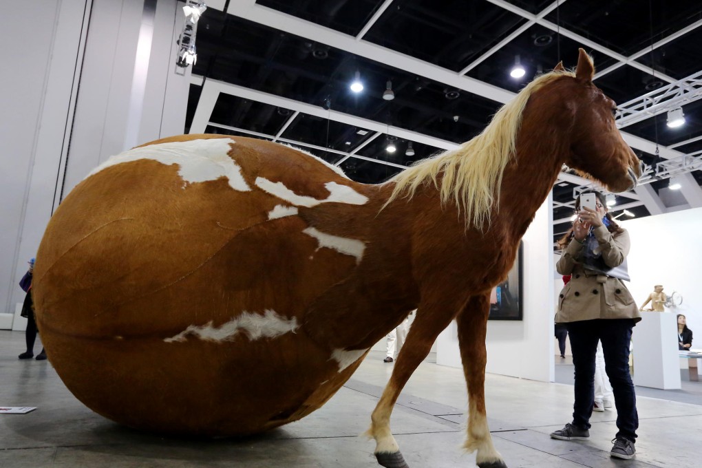 Yang Maoyuan's THEY are coming to Hong Kong features grotesque animals both seductive and abhorrent - a comment on consumerism. Photos: Felix Wong, Sam Tsang, Nora Tam