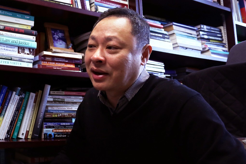 Occupy Central co-founder Benny Tai Yiu-ting at his office in HKU. Photo: Jonathan Wong