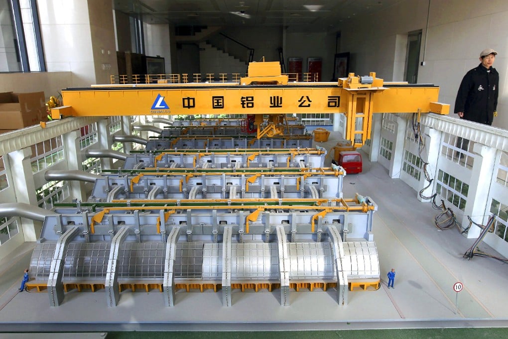 Chalco lost  6.38 billion yuan on aluminium smelting. Photo: Bloomberg