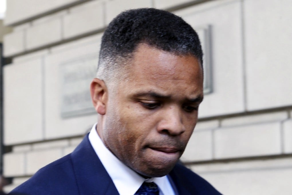 Former Illinois Rep. Jesse Jackson Jr.  leaves federal court in Washington after being sentenced to 2-1/2 years in prison for misusing $750,000 in campaign funds in 2013. Photo: AP