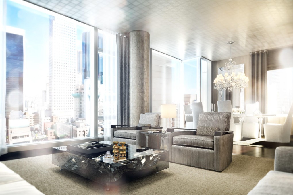 Custom-made furnishings at the Baccarat Hotel & Residences