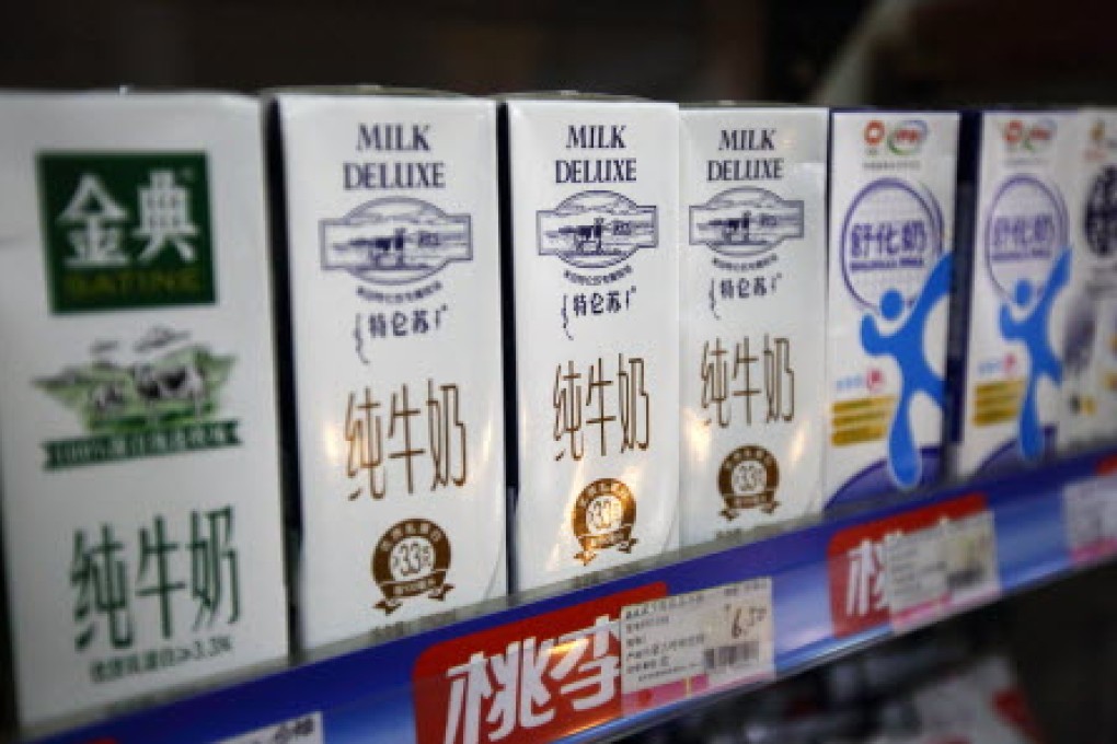 Mengniu's financing costs soared by about 111 per cent to 340 million yuan. Photo: Bloomberg