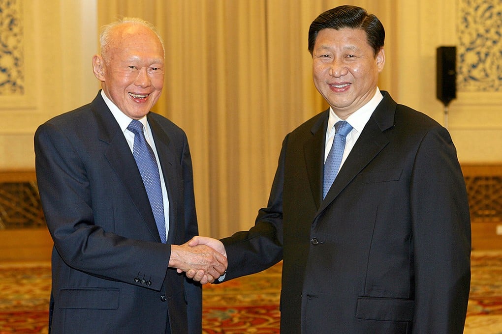 Xi and Lee meet in Beijing in 2007. Lee Kuan Yew is one of the few men to have met all the modern-day leaders of China: Mao Zedong, Deng Xiaoping, Jiang Zemin, Hu Jintao and Xi Jinping. Photo: Xinhua