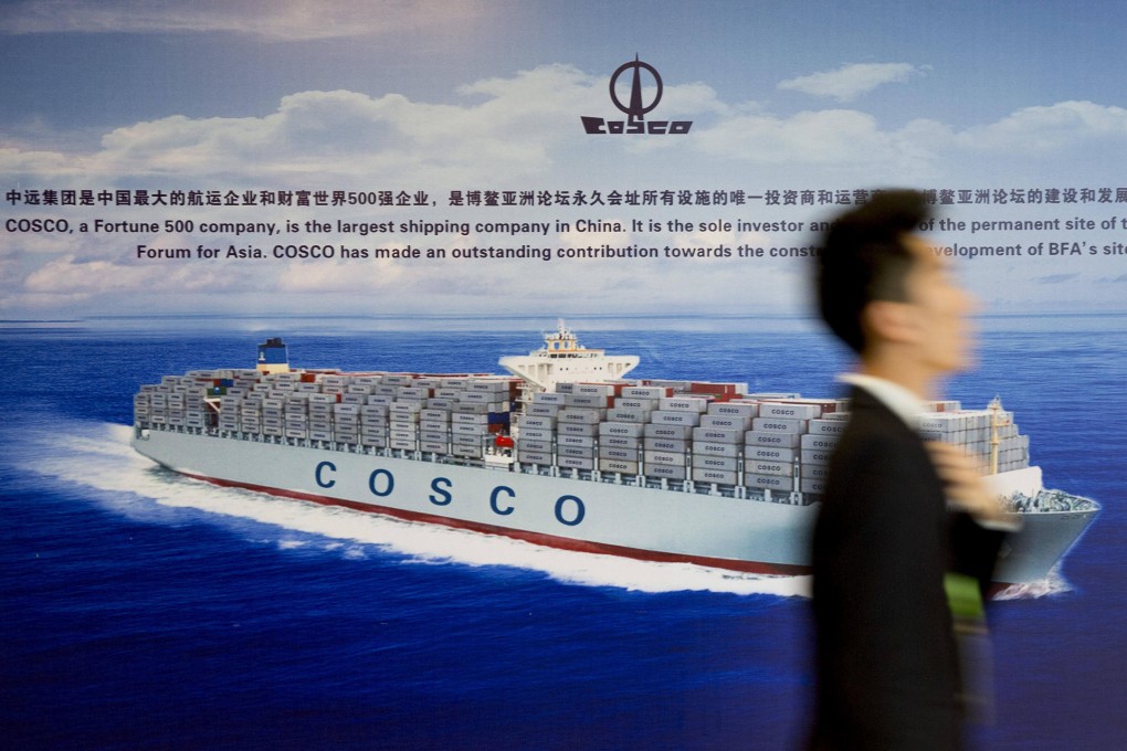 China Cosco reported a 1.4 billion yuan net loss from its operations last year, the fourth annual loss in a row. Photo: Bloomberg