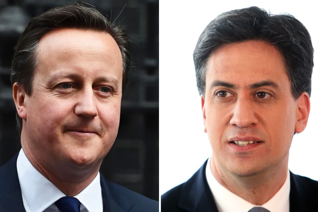 PM David Cameron (left) and opposition leader Ed Miliband. Photos: AFP, Bloomberg