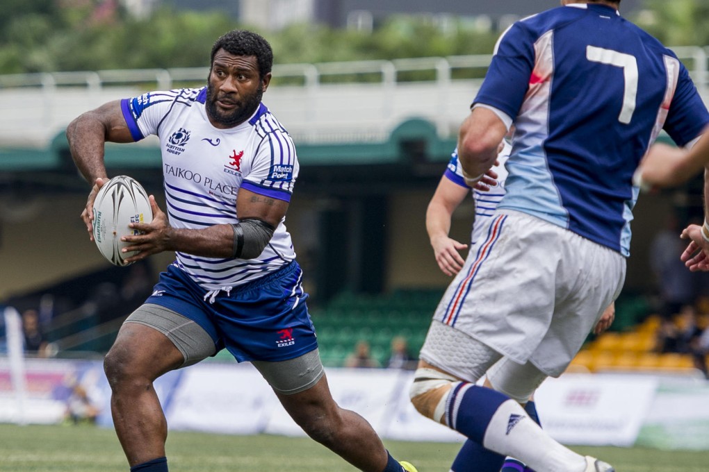 Seru Rabeni in action at the GFI HKFC Tens. Photo: SCMP Pictures