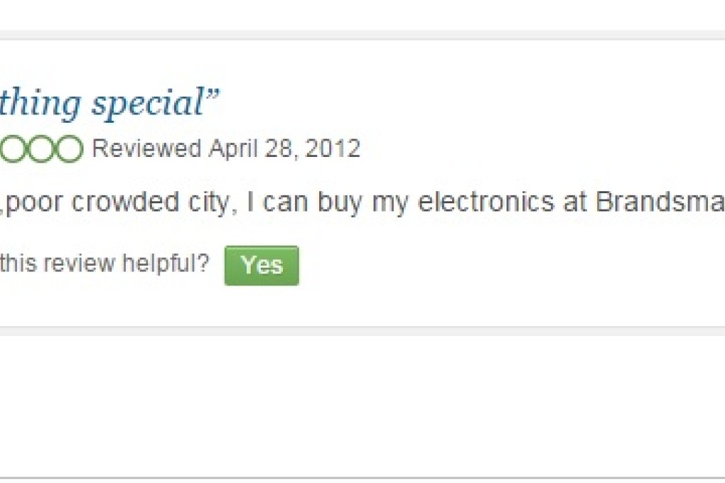 Top 7 weirdest reviews for Hong Kong attractions on TripAdvisor