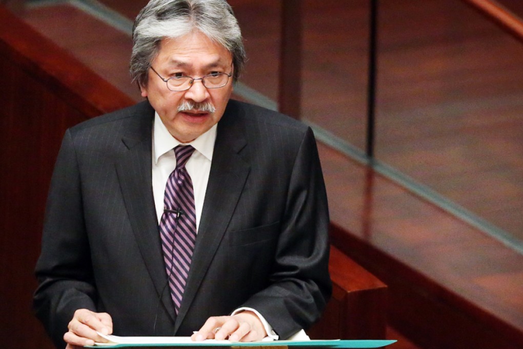 Finance chief John Tsang signals Hong Kong's participation in the Beijing-led Asian Infrastructure Investment Bank. Photo: Sam Tsang