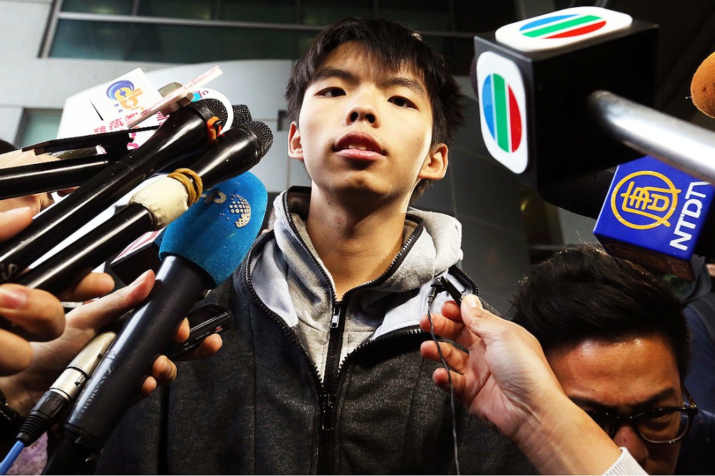 Wong demonstrated leadership during Occupy Central protests last year, Fortune said. Photo: K.Y. Cheng