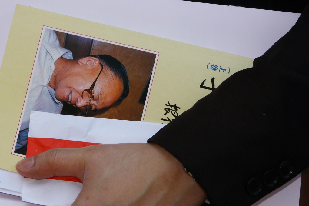 Memories of Deacon Chiu Te-ken at the funeral. Photo: Dickson Lee